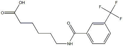 6-{[3-(trifluoromethyl)phenyl]formamido}hexanoic acid Structure