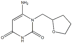 6-amino-1-(oxolan-2-ylmethyl)-1,2,3,4-tetrahydropyrimidine-2,4-dione 구조식 이미지