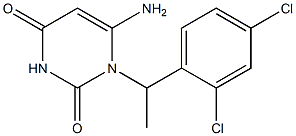 6-amino-1-[1-(2,4-dichlorophenyl)ethyl]-1,2,3,4-tetrahydropyrimidine-2,4-dione Structure