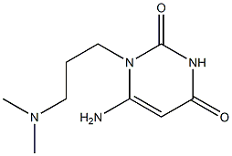 6-amino-1-[3-(dimethylamino)propyl]-1,2,3,4-tetrahydropyrimidine-2,4-dione 구조식 이미지