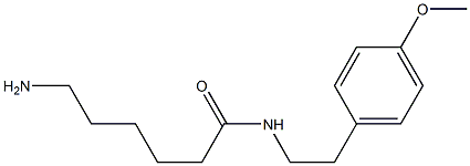 6-amino-N-[2-(4-methoxyphenyl)ethyl]hexanamide 구조식 이미지
