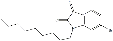 6-bromo-1-nonyl-2,3-dihydro-1H-indole-2,3-dione 구조식 이미지