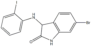 6-bromo-3-[(2-iodophenyl)amino]-2,3-dihydro-1H-indol-2-one 구조식 이미지