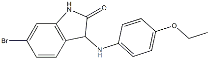 6-bromo-3-[(4-ethoxyphenyl)amino]-2,3-dihydro-1H-indol-2-one 구조식 이미지