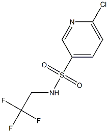 6-chloro-N-(2,2,2-trifluoroethyl)pyridine-3-sulfonamide 구조식 이미지