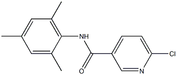 6-chloro-N-(2,4,6-trimethylphenyl)pyridine-3-carboxamide 구조식 이미지