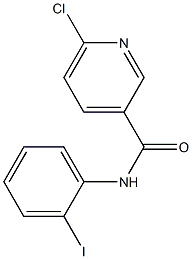 6-chloro-N-(2-iodophenyl)pyridine-3-carboxamide 구조식 이미지