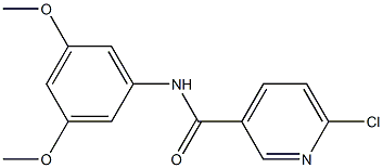 6-chloro-N-(3,5-dimethoxyphenyl)pyridine-3-carboxamide Structure