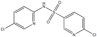 6-chloro-N-(5-chloropyridin-2-yl)pyridine-3-sulfonamide 구조식 이미지