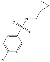 6-chloro-N-(cyclopropylmethyl)pyridine-3-sulfonamide 구조식 이미지