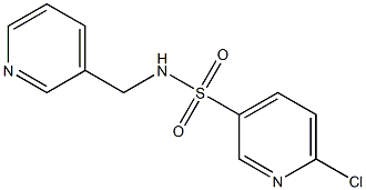 6-chloro-N-(pyridin-3-ylmethyl)pyridine-3-sulfonamide 구조식 이미지