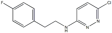 6-chloro-N-[2-(4-fluorophenyl)ethyl]pyridazin-3-amine 구조식 이미지