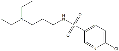 6-chloro-N-[3-(diethylamino)propyl]pyridine-3-sulfonamide 구조식 이미지