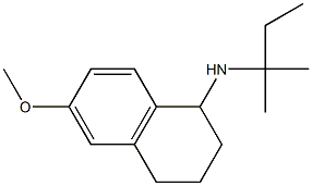 6-methoxy-N-(2-methylbutan-2-yl)-1,2,3,4-tetrahydronaphthalen-1-amine Structure