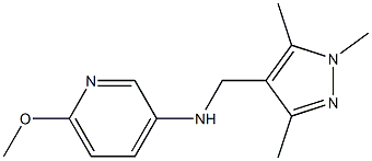 6-methoxy-N-[(1,3,5-trimethyl-1H-pyrazol-4-yl)methyl]pyridin-3-amine Structure
