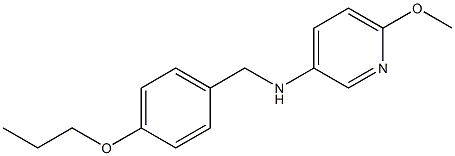 6-methoxy-N-[(4-propoxyphenyl)methyl]pyridin-3-amine Structure