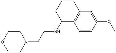 6-methoxy-N-[2-(morpholin-4-yl)ethyl]-1,2,3,4-tetrahydronaphthalen-1-amine 구조식 이미지