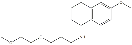 6-methoxy-N-[3-(2-methoxyethoxy)propyl]-1,2,3,4-tetrahydronaphthalen-1-amine Structure