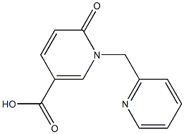 6-oxo-1-(pyridin-2-ylmethyl)-1,6-dihydropyridine-3-carboxylic acid 구조식 이미지