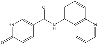 6-oxo-N-(quinolin-5-yl)-1,6-dihydropyridine-3-carboxamide 구조식 이미지