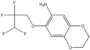 7-(2,2,3,3-tetrafluoropropoxy)-2,3-dihydro-1,4-benzodioxin-6-amine Structure