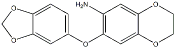 7-(2H-1,3-benzodioxol-5-yloxy)-2,3-dihydro-1,4-benzodioxin-6-amine Structure