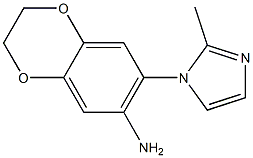 7-(2-methyl-1H-imidazol-1-yl)-2,3-dihydro-1,4-benzodioxin-6-amine Structure