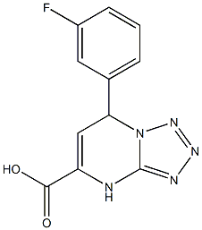 7-(3-fluorophenyl)-4,7-dihydrotetrazolo[1,5-a]pyrimidine-5-carboxylic acid 구조식 이미지