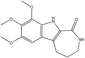 7,8,9-trimethoxy-1H,2H,3H,4H,5H,10H-azepino[3,4-b]indol-1-one Structure