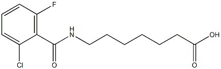 7-[(2-chloro-6-fluorophenyl)formamido]heptanoic acid 구조식 이미지