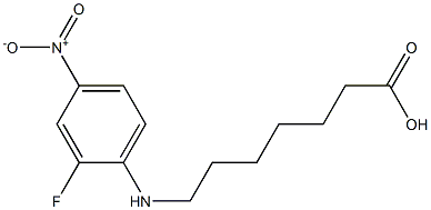 7-[(2-fluoro-4-nitrophenyl)amino]heptanoic acid 구조식 이미지