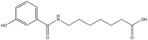 7-[(3-hydroxybenzoyl)amino]heptanoic acid Structure