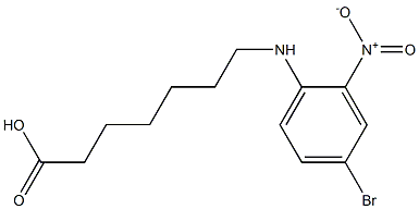 7-[(4-bromo-2-nitrophenyl)amino]heptanoic acid Structure