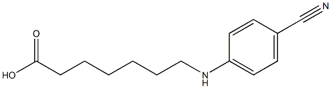 7-[(4-cyanophenyl)amino]heptanoic acid Structure