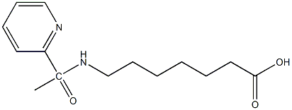 7-[1-(pyridin-2-yl)acetamido]heptanoic acid 구조식 이미지