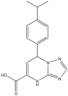 7-[4-(propan-2-yl)phenyl]-4H,7H-[1,2,4]triazolo[1,5-a]pyrimidine-5-carboxylic acid 구조식 이미지