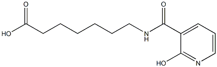 7-{[(2-hydroxypyridin-3-yl)carbonyl]amino}heptanoic acid Structure
