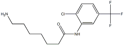 7-amino-N-[2-chloro-5-(trifluoromethyl)phenyl]heptanamide 구조식 이미지