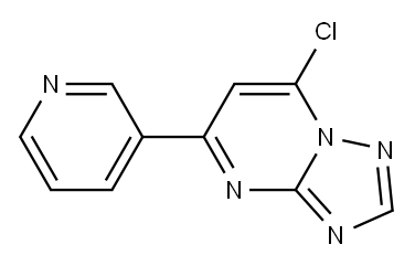 7-chloro-5-pyridin-3-yl[1,2,4]triazolo[1,5-a]pyrimidine Structure