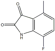 7-fluoro-4-methyl-1H-indole-2,3-dione 구조식 이미지