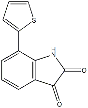 7-thien-2-yl-1H-indole-2,3-dione Structure