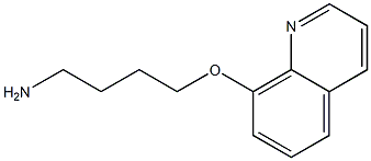 8-(4-aminobutoxy)quinoline 구조식 이미지