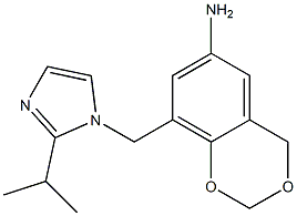 8-{[2-(propan-2-yl)-1H-imidazol-1-yl]methyl}-2,4-dihydro-1,3-benzodioxin-6-amine 구조식 이미지