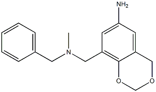 8-{[benzyl(methyl)amino]methyl}-2,4-dihydro-1,3-benzodioxin-6-amine 구조식 이미지