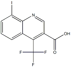 8-iodo-4-(trifluoromethyl)quinoline-3-carboxylic acid Structure