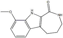 9-methoxy-1H,2H,3H,4H,5H,10H-azepino[3,4-b]indol-1-one 구조식 이미지