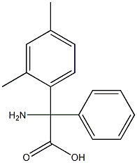 amino(2,4-dimethylphenyl)phenylacetic acid Structure