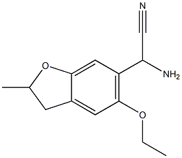 amino(5-ethoxy-2-methyl-2,3-dihydro-1-benzofuran-6-yl)acetonitrile 구조식 이미지