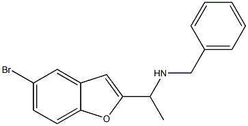 benzyl[1-(5-bromo-1-benzofuran-2-yl)ethyl]amine 구조식 이미지