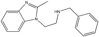 benzyl[2-(2-methyl-1H-1,3-benzodiazol-1-yl)ethyl]amine Structure